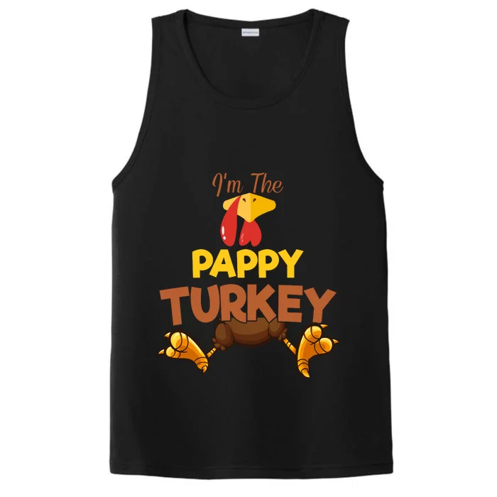 Pappy Turkey Matching Family Group Thanksgiving Gifts Performance Tank