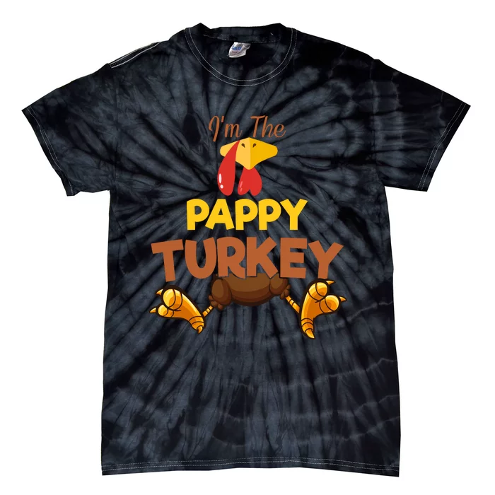 Pappy Turkey Matching Family Group Thanksgiving Gifts Tie-Dye T-Shirt