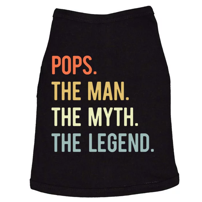 Pops The Man The Myth The Legend Retro Vintage Doggie Tank