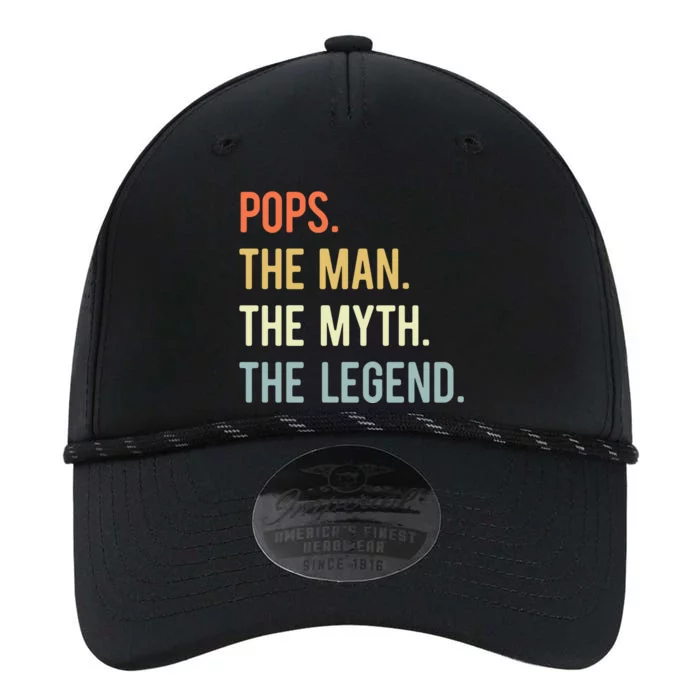 Pops The Man The Myth The Legend Retro Vintage Performance The Dyno Cap