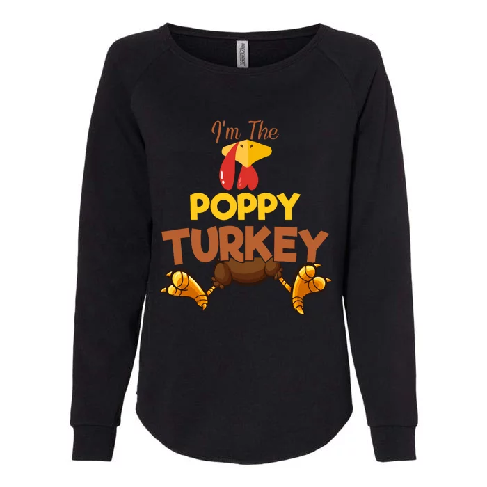 Poppy Turkey Matching Family Group Thanksgiving Gifts Womens California Wash Sweatshirt