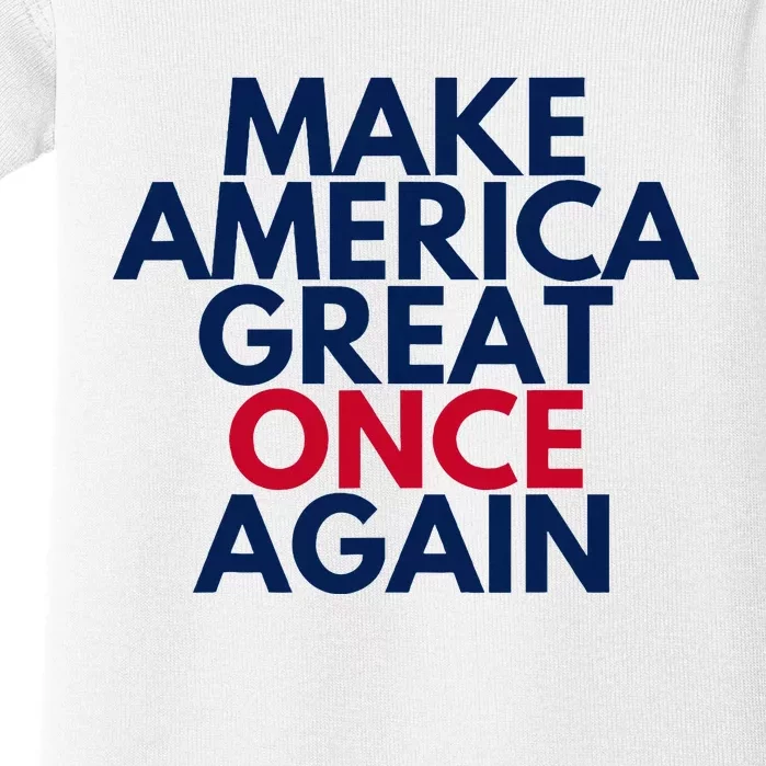 President Trump Make America Great Once Again 2024 Maga Baby Bodysuit