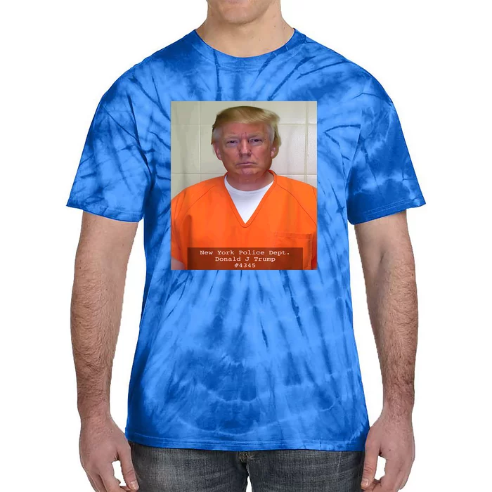 President Trump Mug Shot Tie-Dye T-Shirt