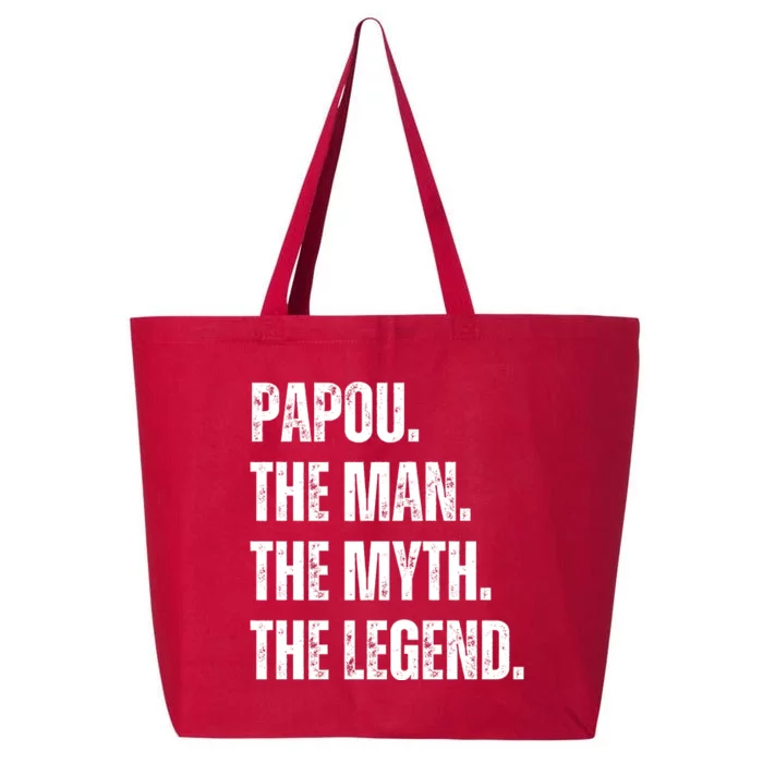 Papou The Man The Myth The Legend 25L Jumbo Tote