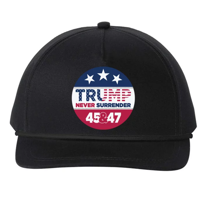 Pro Trump Never Surrender Vote Election 2024 Snapback Five-Panel Rope Hat