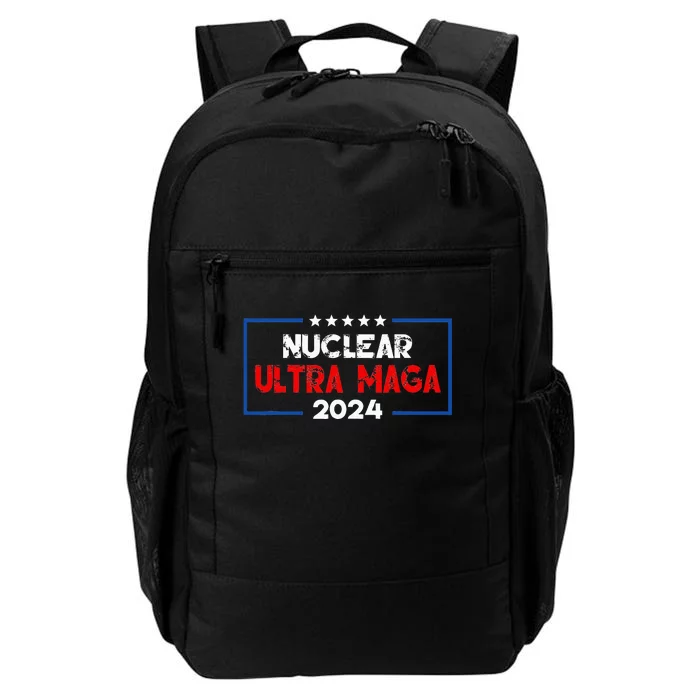 Pro Trump Nuclear Ultra Maga American Flag Vintage Daily Commute Backpack