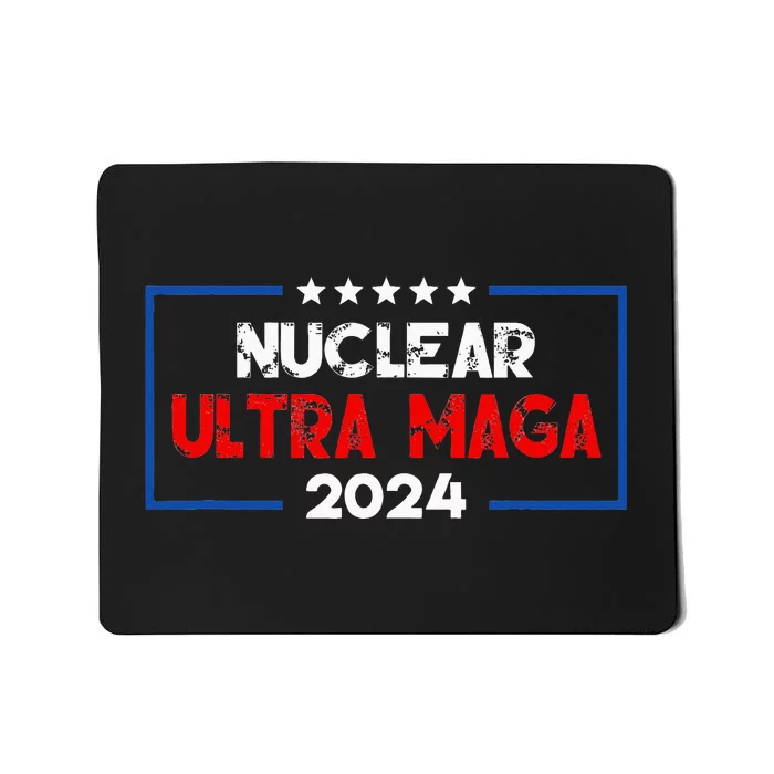 Pro Trump Nuclear Ultra Maga American Flag Vintage Mousepad