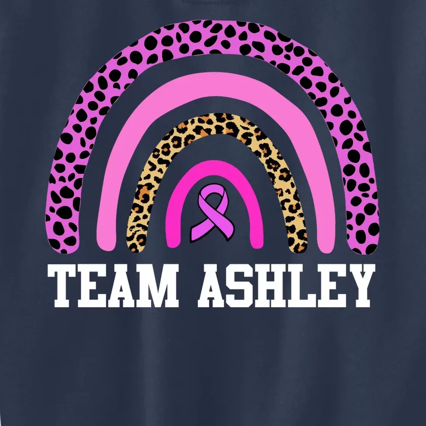 Personalize Team Name Custom Breast Cancer Kids Sweatshirt