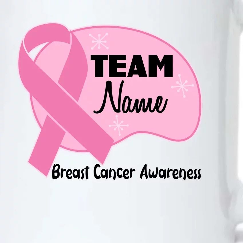 Personalize Team Name Breast Cancer Awareness Custom Black Color Changing Mug