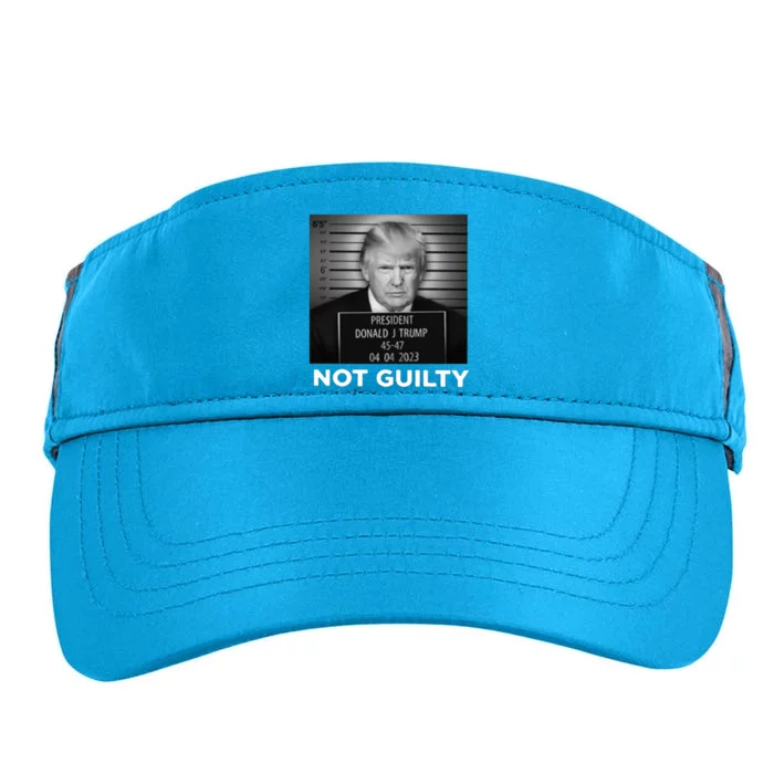 President Trump Not Guilty Adult Drive Performance Visor