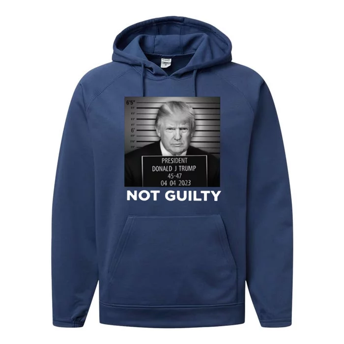 President Trump Not Guilty Performance Fleece Hoodie