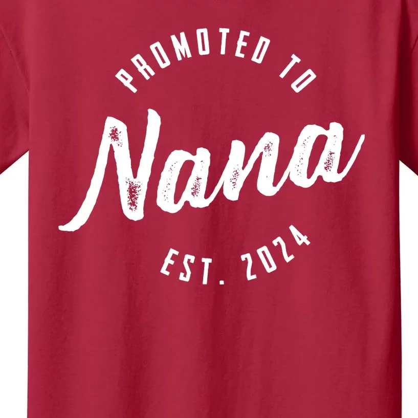 Promoted To Nana Again Est 2024 Pregnancy Announcement Kids T-Shirt