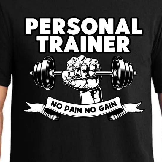 Personal Trainer No Pain No Gain Bodybuilding Coach Cute Gift Pajama Set