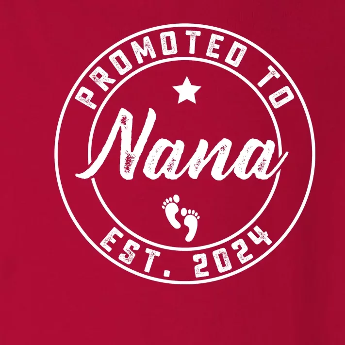 Promoted To Nana Again Est 2024 Pregnancy Announcement Toddler Long Sleeve Shirt