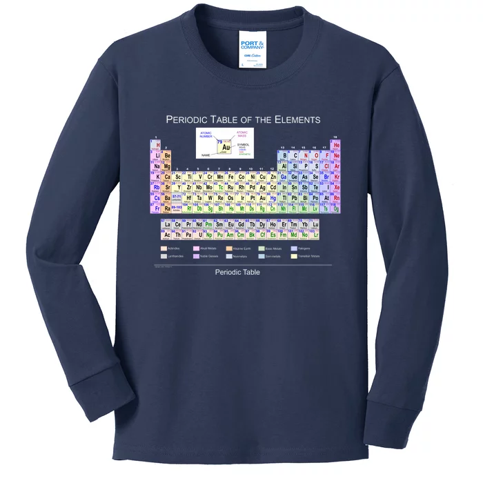 Periodic Table Of The Elements Kids Long Sleeve Shirt