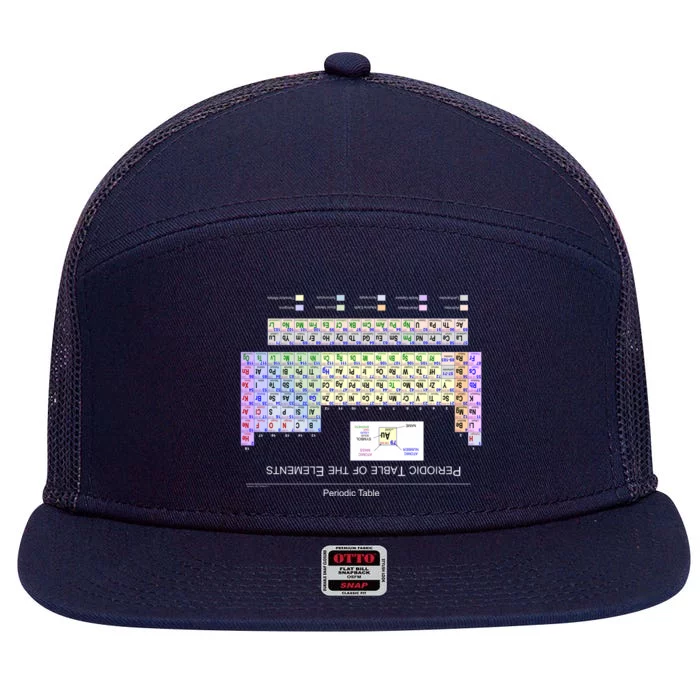 Period Table Of The Elements CheatShirt 7 Panel Mesh Trucker Snapback Hat