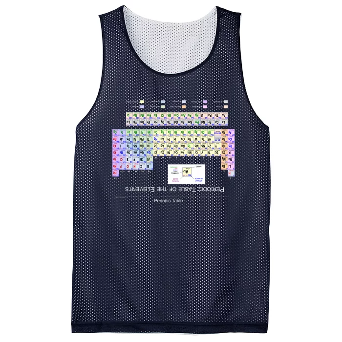 Period Table Of The Elements CheatShirt Mesh Reversible Basketball Jersey Tank