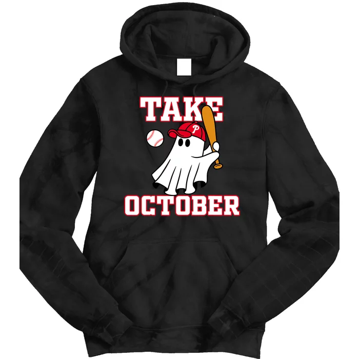 Philly_ Take October Philadelphia Ghost Baseball Tie Dye Hoodie