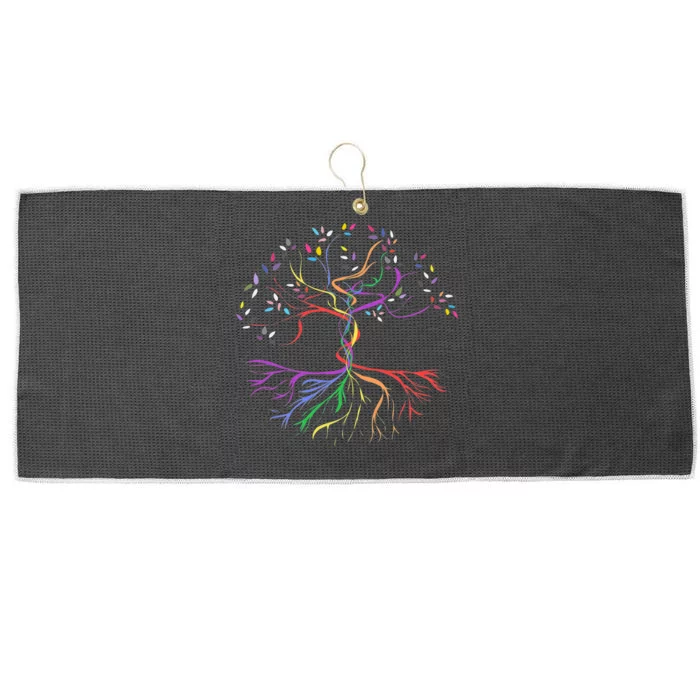 Pride Tree Of Life Large Microfiber Waffle Golf Towel