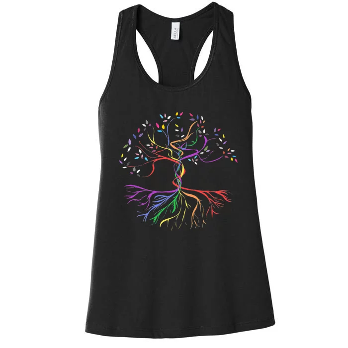 Pride Tree Of Life Women's Racerback Tank