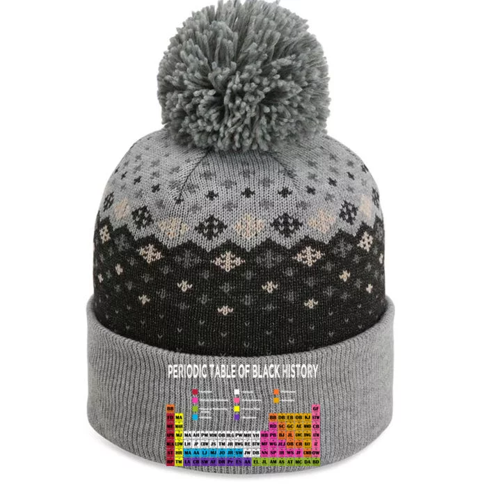 Periodic Table Of Black History African American Gift The Baniff Cuffed Pom Beanie