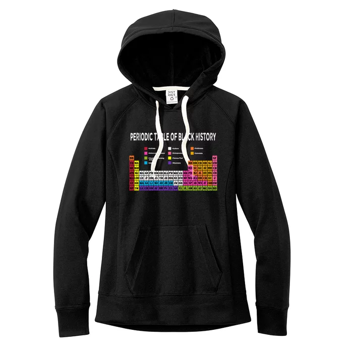 Periodic Table Of Black History African American Gift Women's Fleece Hoodie