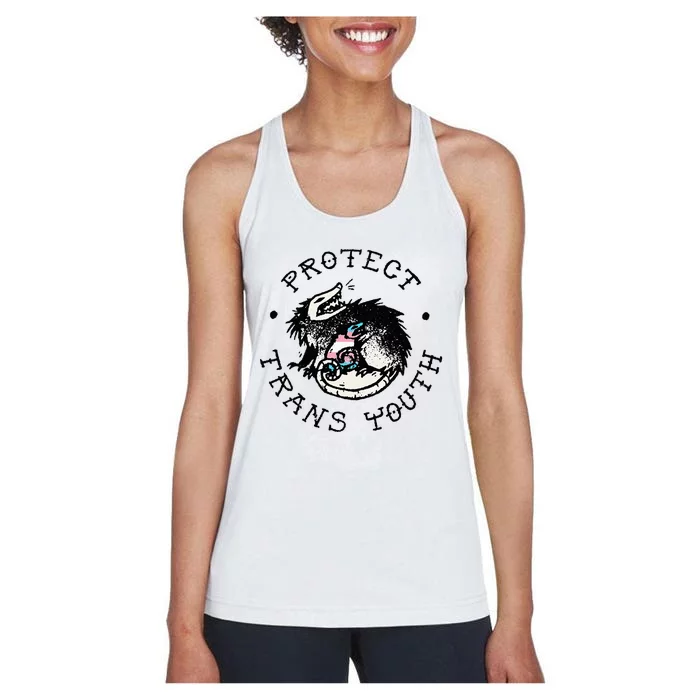 Protect Tran Opossum Support Women's Racerback Tank