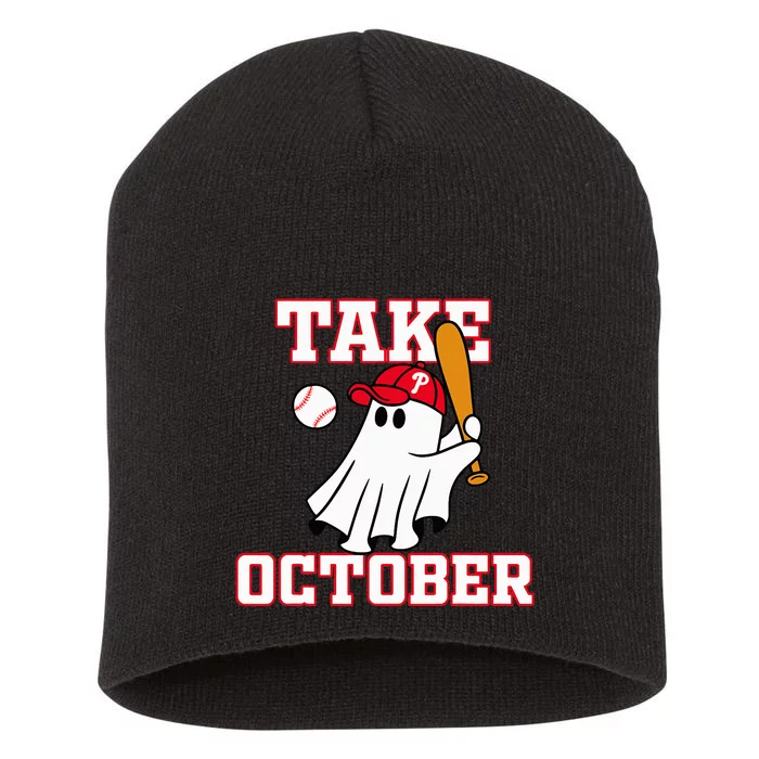 Philly Take October Philadelphia Ghost Baseball Short Acrylic Beanie