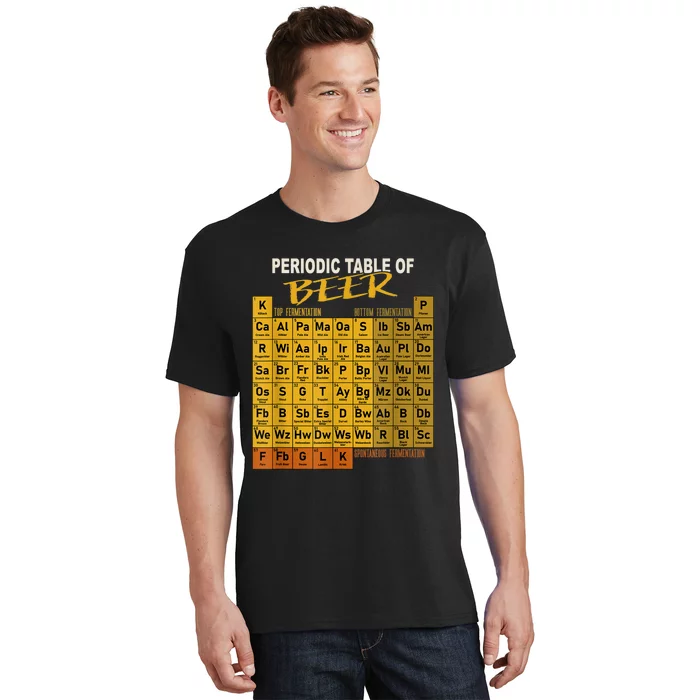 Periodic Table Of Beer Craft Beer Style Brewery T-Shirt