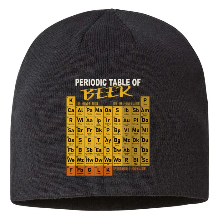 Periodic Table Of Beer Craft Beer Style Brewery 8 1/2in Sustainable Knit Beanie