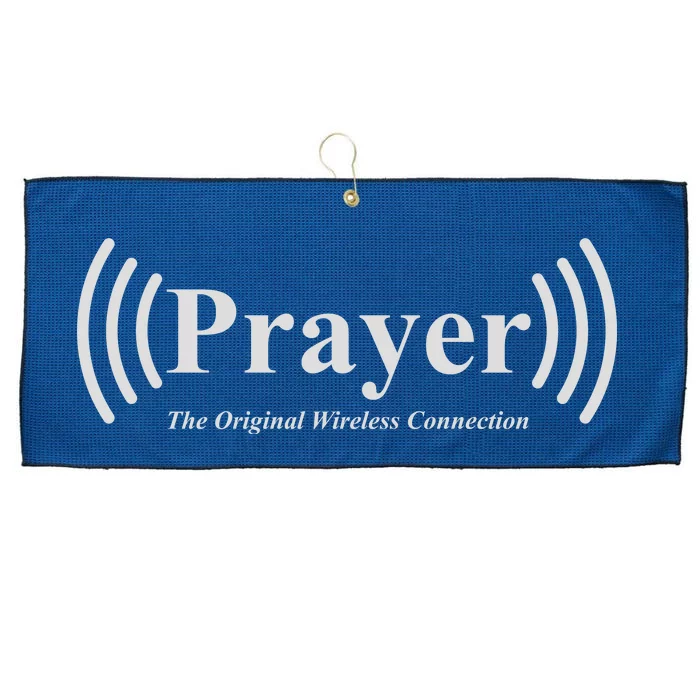 Prayer The Original Wireless Connection Large Microfiber Waffle Golf Towel