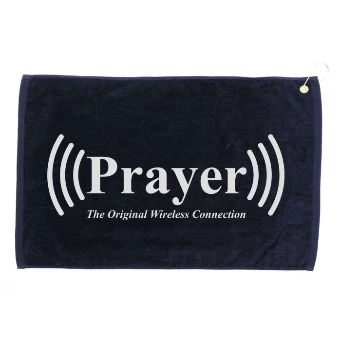 Prayer The Original Wireless Connection Grommeted Golf Towel