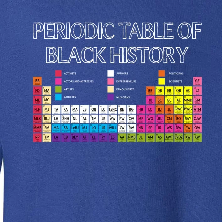 Periodic Table Of Elets Black History Month Proud Beauty Cool Gift Toddler Sweatshirt