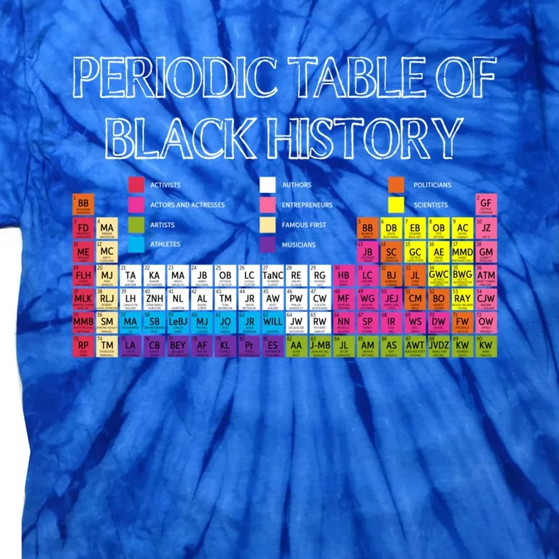 Periodic Table Of Elets Black History Month Proud Beauty Cool Gift Tie-Dye T-Shirt