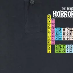 Periodic Table Of Horror Movies Chemistry Science Halloween Softstyle Adult Sport Polo