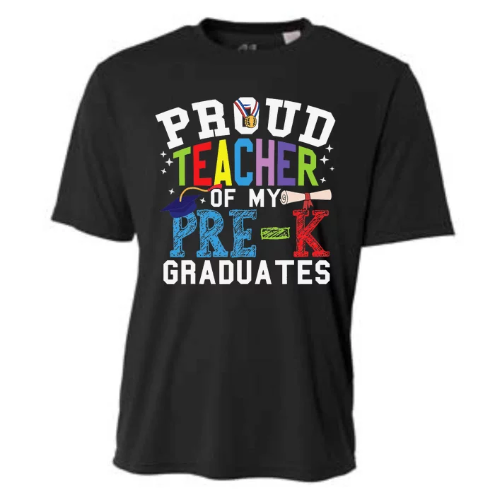 Proud Teacher Of My PreK Graduates Cooling Performance Crew T-Shirt