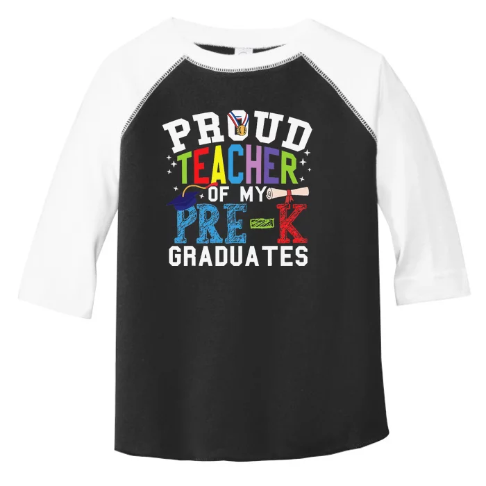 Proud Teacher Of My PreK Graduates Toddler Fine Jersey T-Shirt