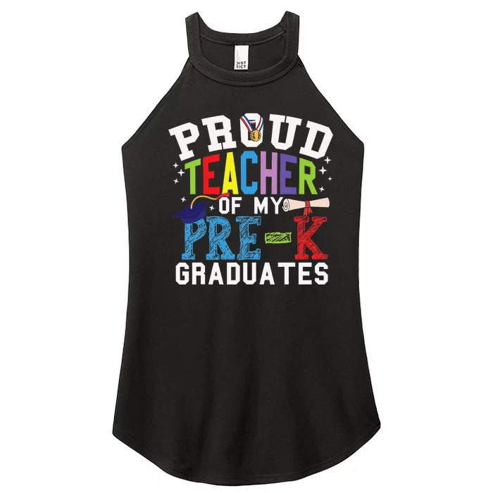 Proud Teacher Of My PreK Graduates Women’s Perfect Tri Rocker Tank