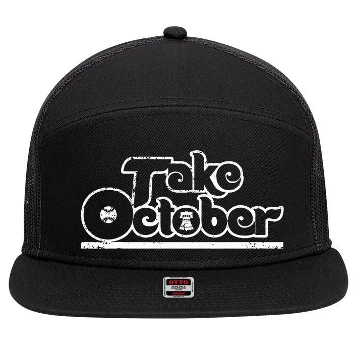 Philly Take October Philadelphia 7 Panel Mesh Trucker Snapback Hat