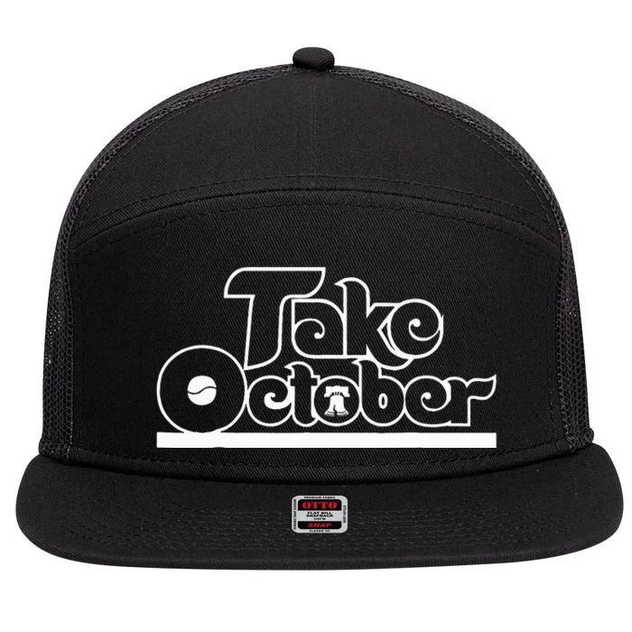 Philly Take October Philadelphia 7 Panel Mesh Trucker Snapback Hat