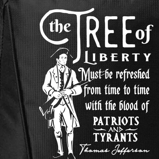 Patriotic Tree Of Liberty Conservative Freedom City Backpack