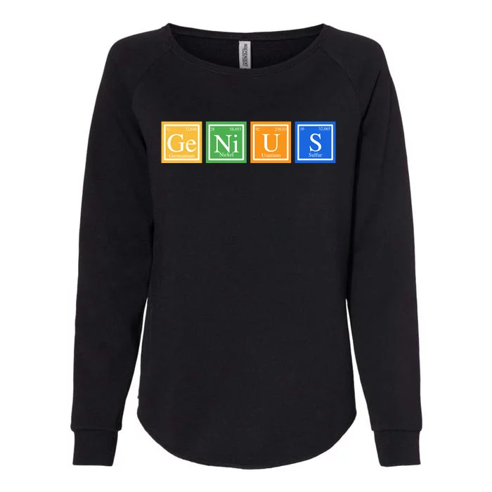 Periodic Table Of Elements Womens California Wash Sweatshirt