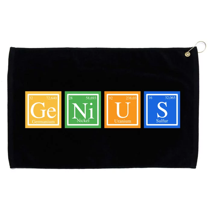 Periodic Table Of Elements Grommeted Golf Towel