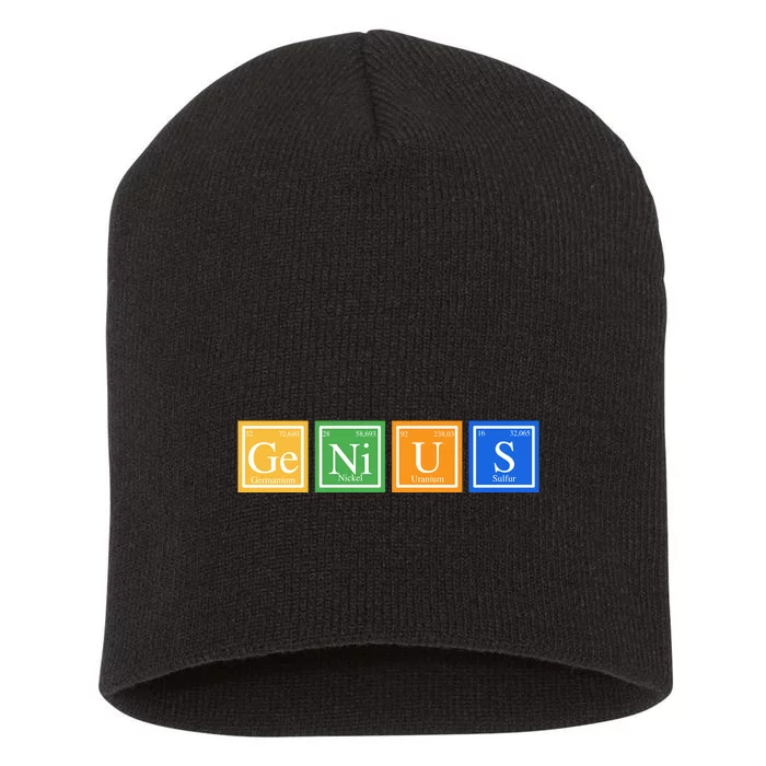 Periodic Table Of Elements Short Acrylic Beanie