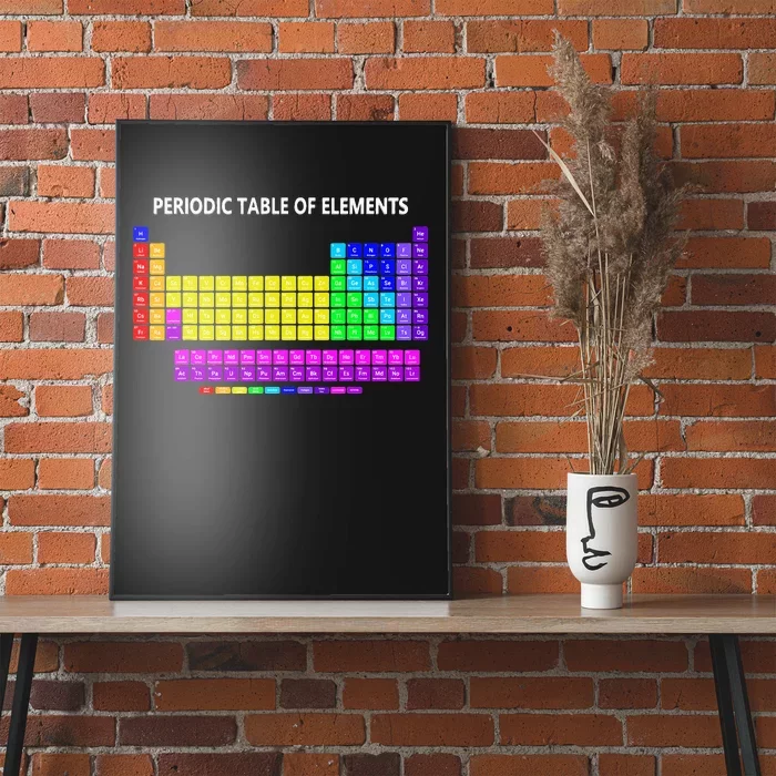 Periodic Table Of The Elements Chemists Nerd Chemistry Lover Poster