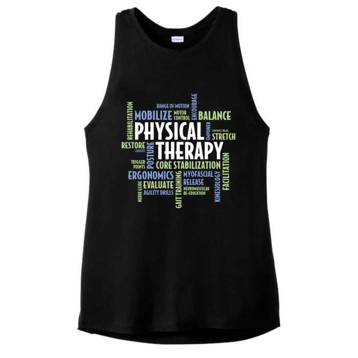 Physical Therapy Ladies Tri-Blend Wicking Tank