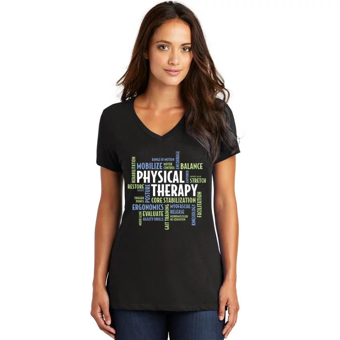 Physical Therapy Women's V-Neck T-Shirt