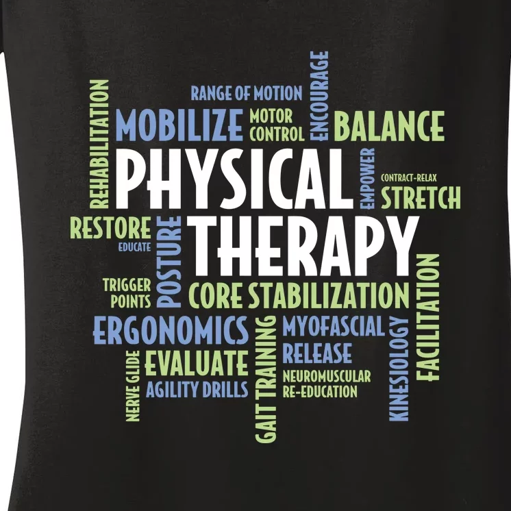 Physical Therapy Women's V-Neck T-Shirt