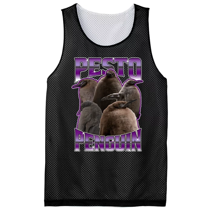 Pesto The Penguin Mesh Reversible Basketball Jersey Tank