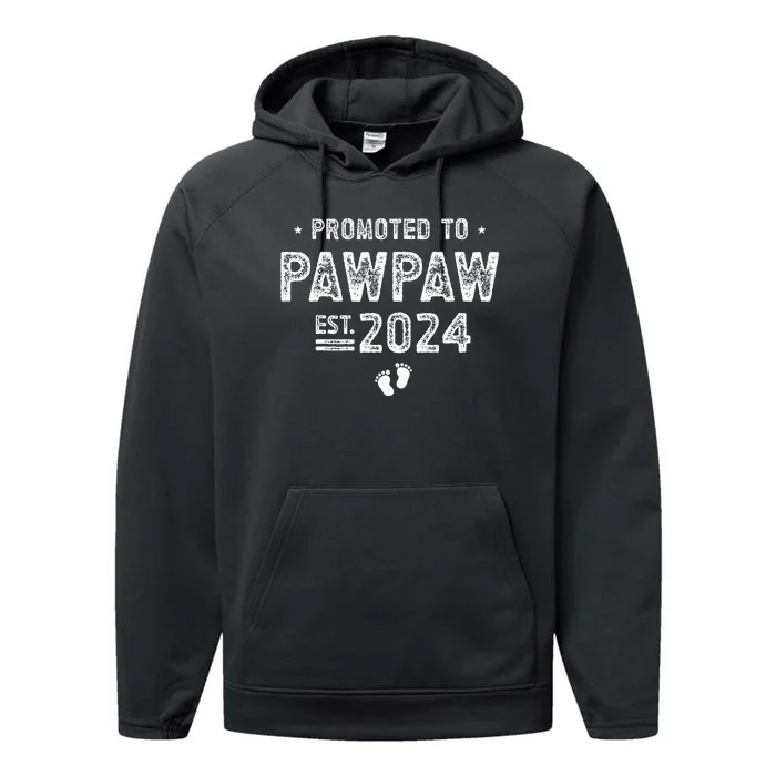 Promoted to Pawpaw 2024 Soon To Be Pawpaw Performance Fleece Hoodie